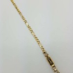 18k Yellow Gold 4mm wide  link Men's Bracelet