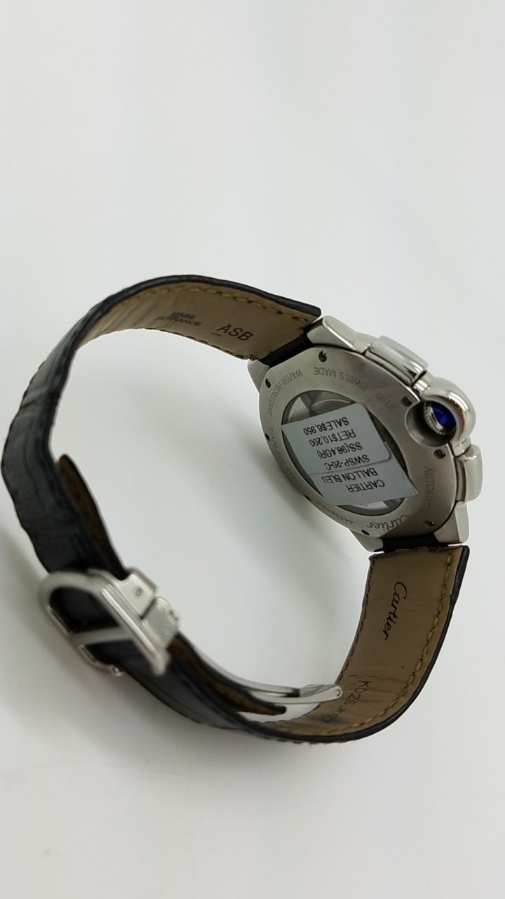 CARTIER	BALLON BLEU chronograph	3109 - W6920052	BLACK roman	Stainless Steel	Genuine Leather	44mm			Mechanical (Automatic)	Watch