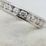 18K	White Gold		1.91	ct	ROUND	Cut		Diamond	channel-set	Eternity Band	Ring