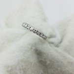 14K	White Gold		0.30	ct	Old CUt	Cut		Diamond	4-prong	Anniversary Band	Ring