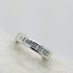 Platinum		1.00	ct	Baguette	Cut		Diamond	Bezel-Set	Anniversary Band	Ring