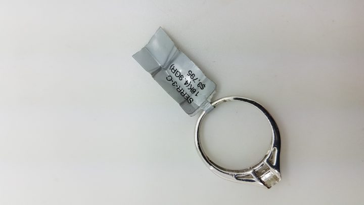 18K	White Gold	Cathedral	.5 + .25	ct.	R,B	Cut	Diamond	J-K	SI2	4-prong / Chanel setting	Solitaire with Accents	Engagement-Ring