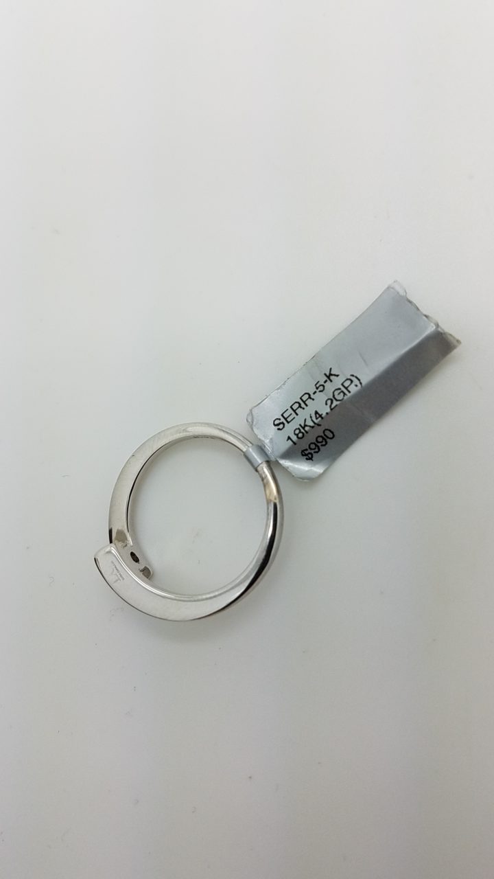 18K	White Gold	bypass engagement	0.25	ct.	R	Cut	Diamond	H	VS2