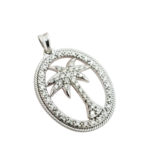 MODERN 0.75        ct        DIAMOND                14K        White Gold        4.9        G        PALM TREE                necklace-pendant