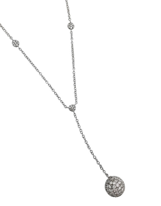 18K	White Gold	CARAVELLI		5	ct		DIAMOND		Pavé set	necklace-pendant