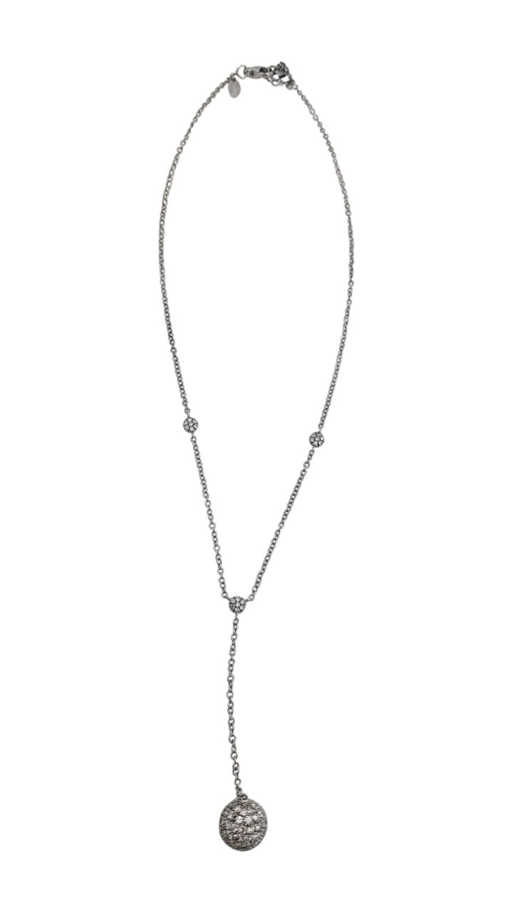18K	White Gold	CARAVELLI		5	ct		DIAMOND		Pavé set	necklace-pendant