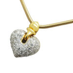 sweet little pave heart 14K        Yellow Gold                HEART        1.25        ct                Diamond                        necklace-pendant