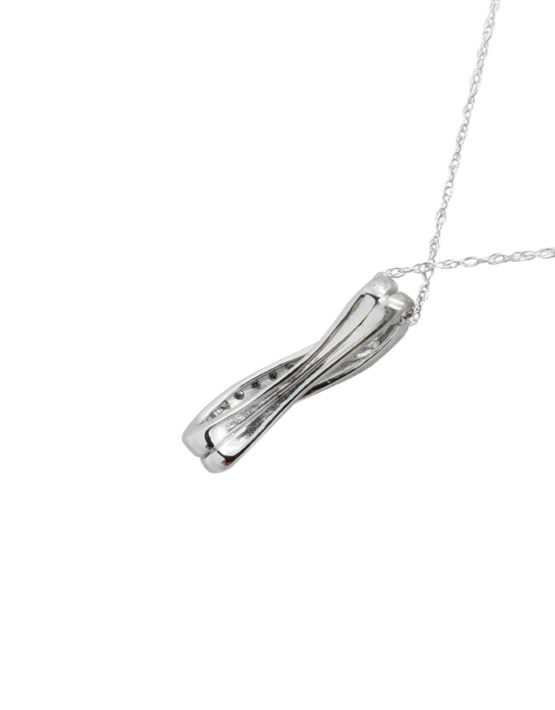 CURVY SHAPE         0.10        ct                DIAMOND                14k        White Gold        1.4        G        SLIDE PENDANT