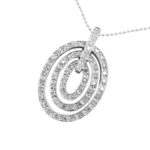MODERN DIAMOND 18K White Gold TRIPLE-HOOP	necklace-pendant