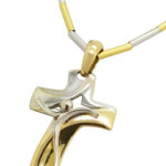 two tone	sculptural	14K	6.1	G	CROSS pendant