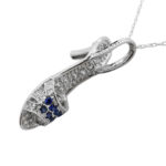 MODERN	0.20	ct		DIAMOND	SAPPHIRE	14K	WG	3.4	G	SHOE HIGH HEEL			necklace-pendant