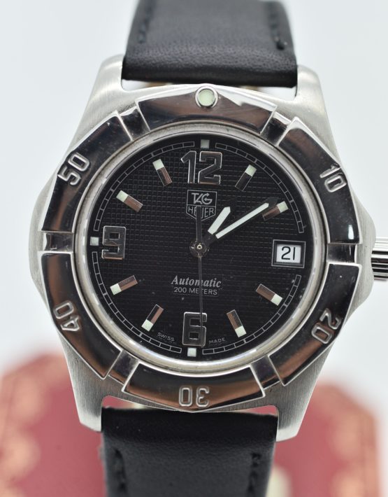 TAG HEUER        200 METERS        wn2111       BLACK                                        Stainless Steel        Genuine Leather        38mm        Mechanical (Automatic)        WATCH