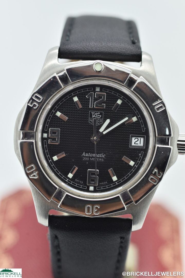 TAG HEUER        200 METERS        wn2111       BLACK                                        Stainless Steel        Genuine Leather        38mm        Mechanical (Automatic)        WATCH