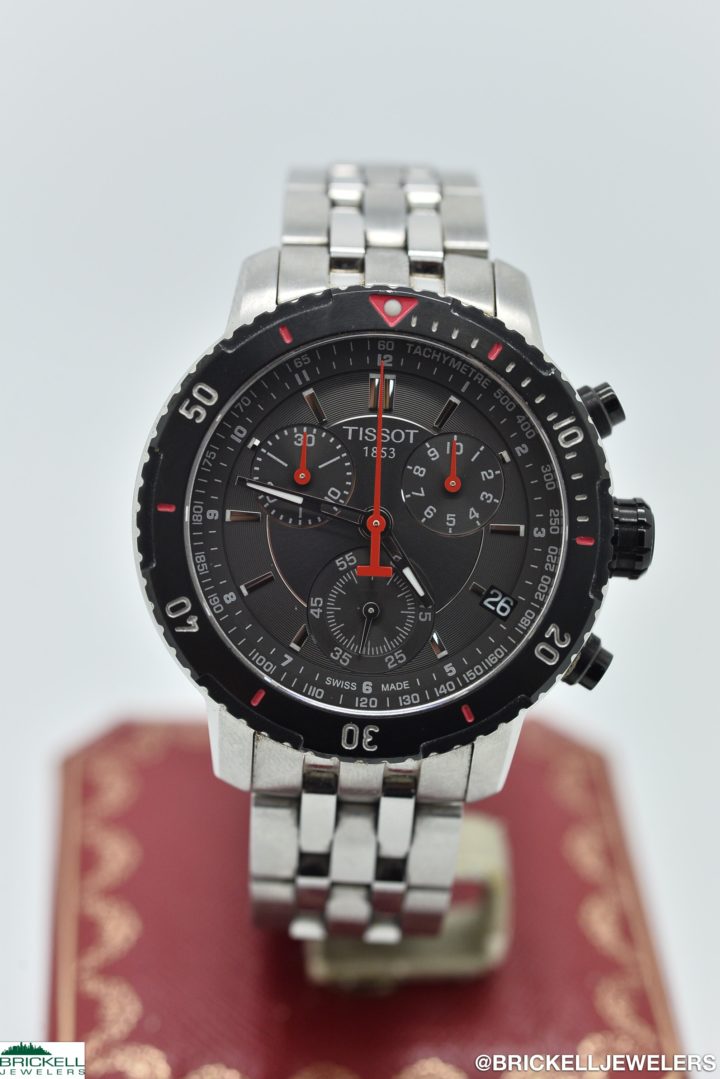 TISSOT	PRS 200 CHRONOGRAPH	T067417A	BLACK					Stainless Steel			Quartz (Battery)	WATCH