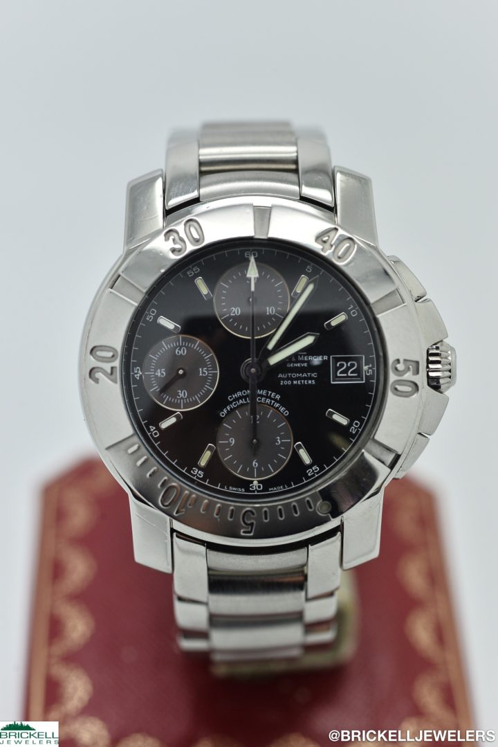 BAUME&MERCIER	CAPELAND CHRONO		BLACK					Stainless Steel			Mechanical (Automatic)	WATCH