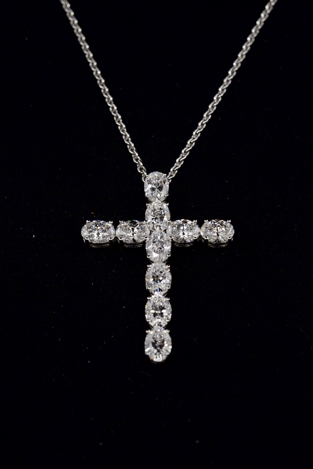 cartier cross diamond necklace