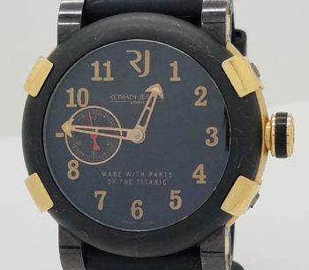 Romain Jerome T.B2B22.00 Titanic DNA Black Steel and Rose Gold Case W/ Ceramic Bezel Watch